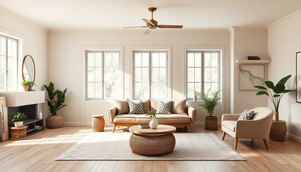 Interior style library with modern, Scandinavian, Japandi, and farmhouse looks in DecorAI